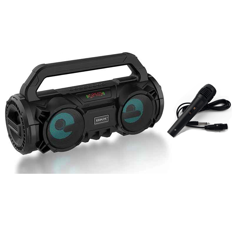 Loa karaoke xách tay BKK B98 tích hợp jack cắm micrao 6.5mm - kèm micro có dây HÀNG CHÍNH HÃNG