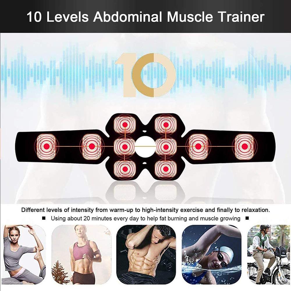 EMS Cơ Điện Máy Kích Thích Di Động Thiết Bị Tập Thể Dục ABS Bụng Máy Bay Huấn Luyện Giảm Béo Nhà Tập Bụng Gym Tập Luyện Thể Hình
