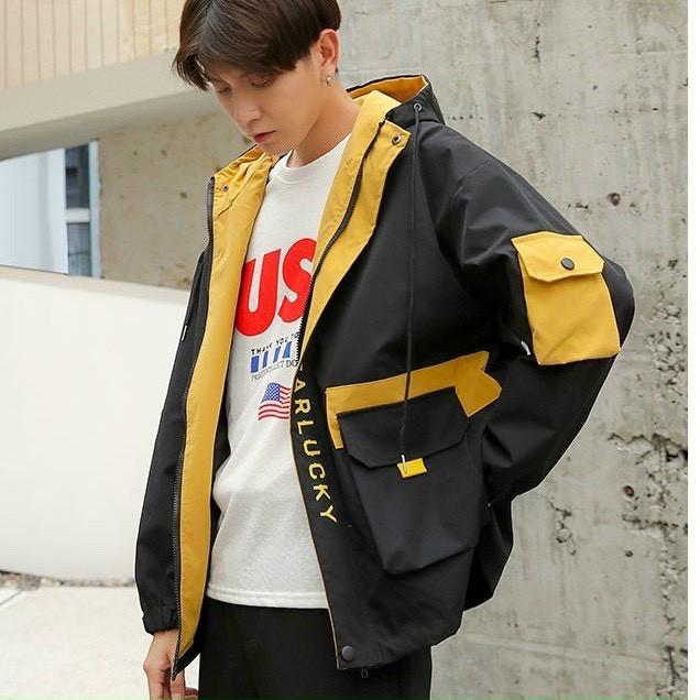 Áo khoác mẫu đẹp hot trend áo khoác chất kaki bốn màu be đen vàng và xanh