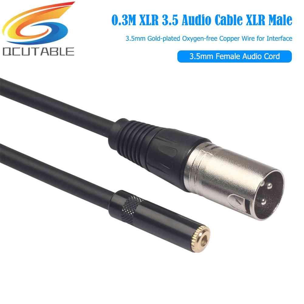 Cáp ChuyểN ĐổI Âm Thanh 0.3m XLR 3.5 XLR Sang 3.5mm