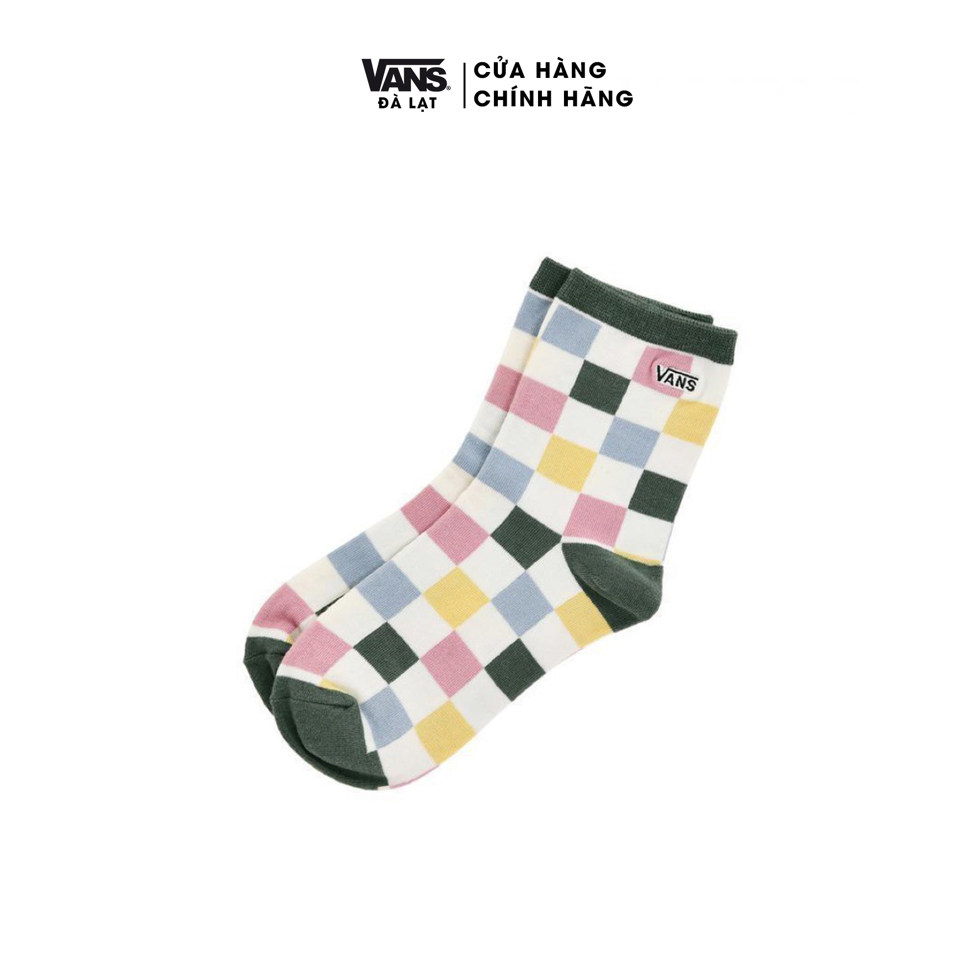 Vớ Vans Cổ Trung kẻ caro Wm Shinner Sock - VN0A49ZCY0E