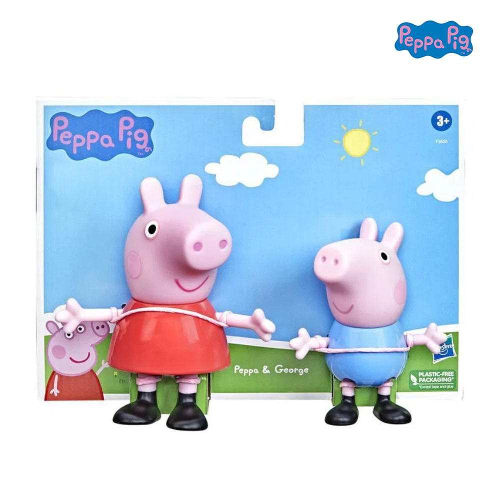 Bộ đồ chơi mô hình Peppa Pig và George