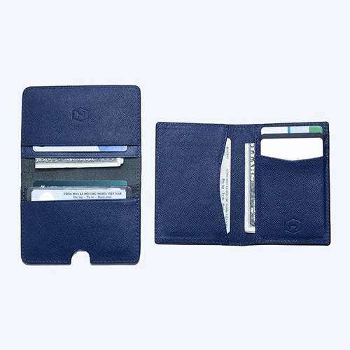 Couple Ví Harp &amp; Gapple Handcrafted Wallet Navy