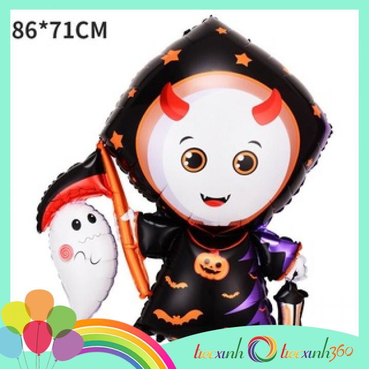 Bong bóng thần chết chibi trang trí Halloween