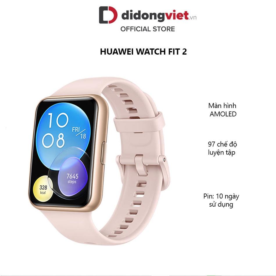 Đồng hồ thông minh Huawei Watch Fit 2 Dây Silicone - Hàng Chính Hãng