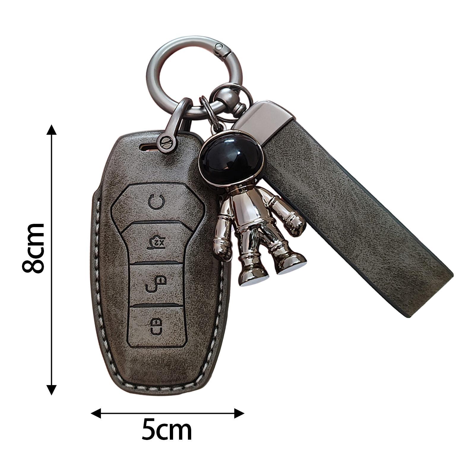 Car Key Fob Cover Protector Wear Resistant Waterproof Soft Automotive Key Case Holder with Keychain for Yuan Plus Atto 3