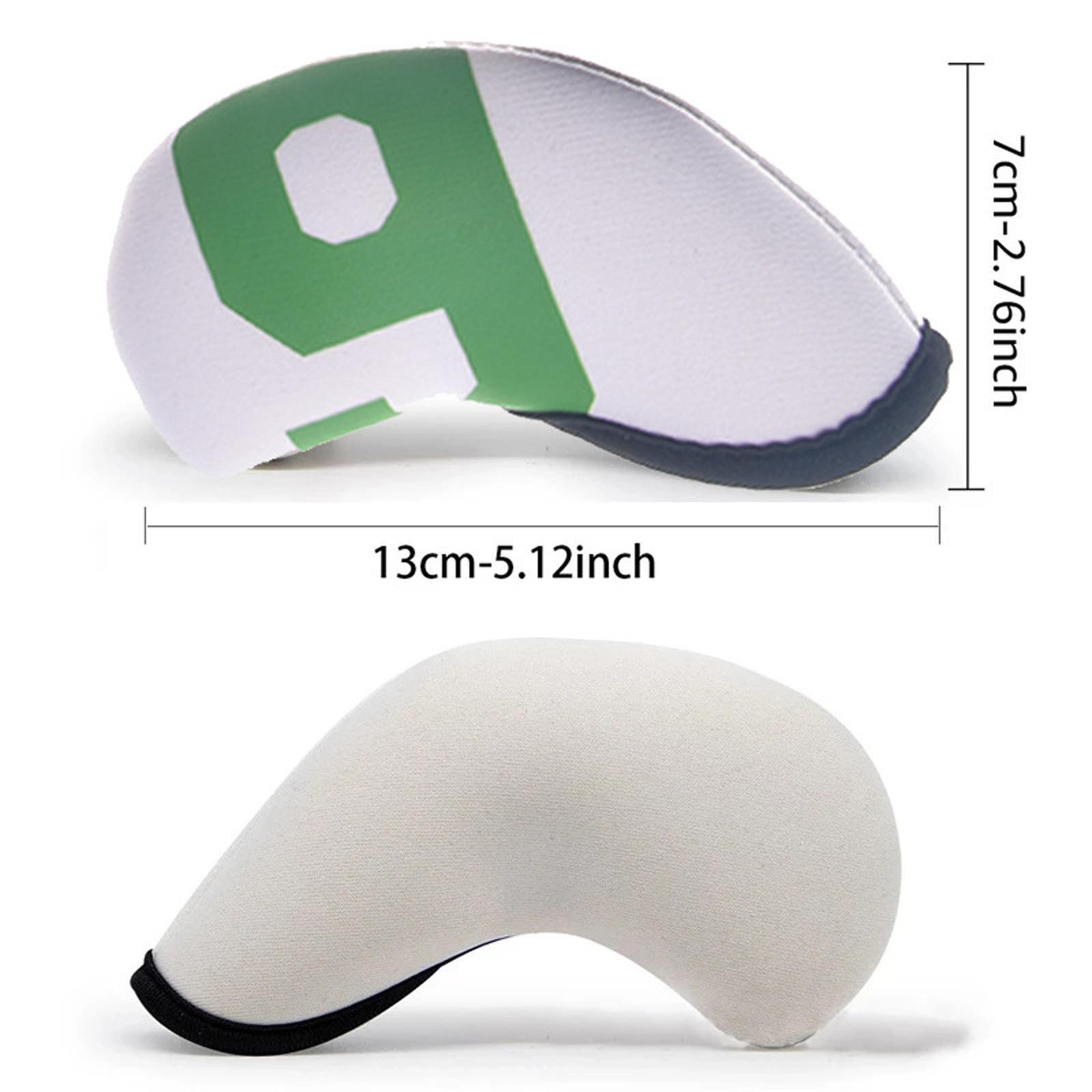 10x Neoprene Golf Iron Headcovers Anti Scratch Wedges Covers with Number Tag