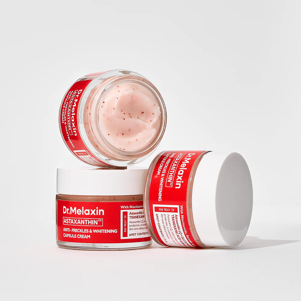Kem dưỡng Dr.Melaxin Astaxanthin Anti - Freckle &amp; Whitening Capsule Cream 50g (đỏ)