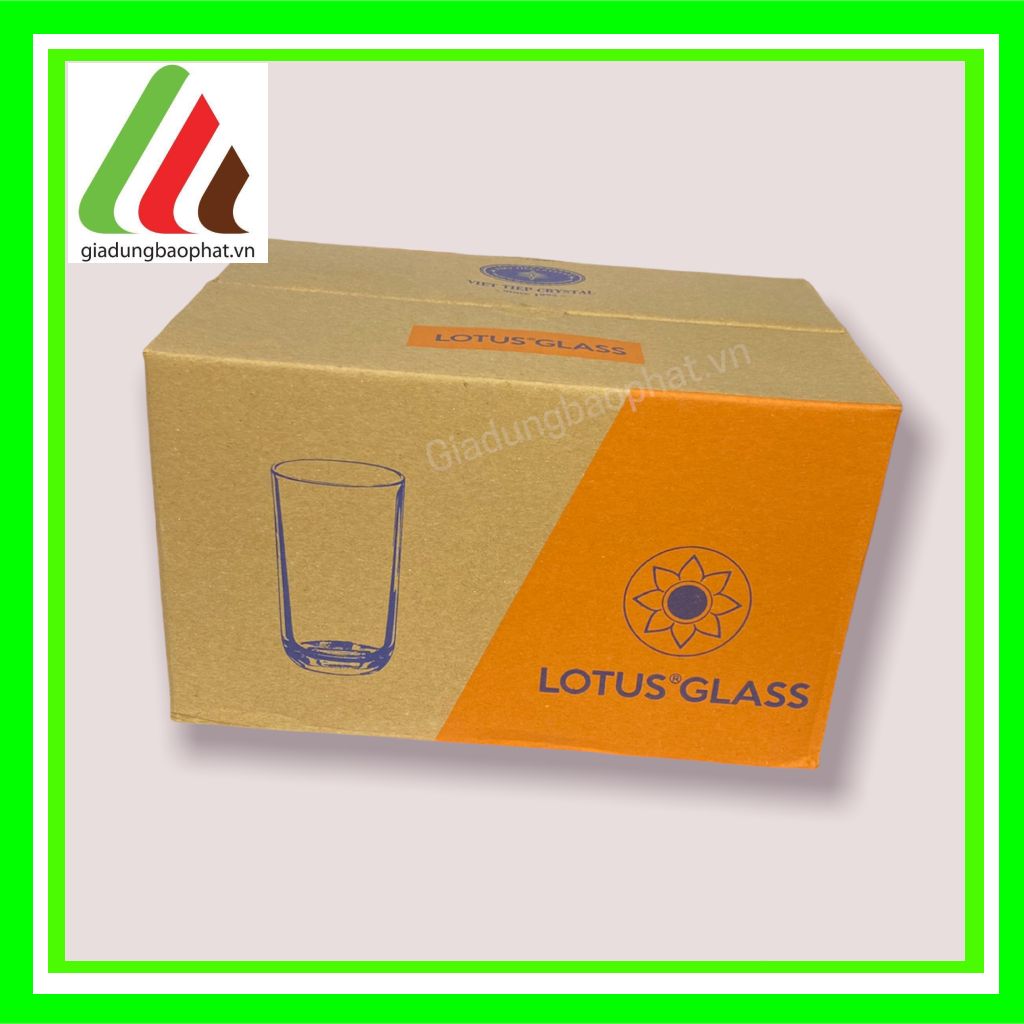 Bộ 6 ly thủy tinh cao trơn 300ml việt tiệp trong suốt chất lượng cao