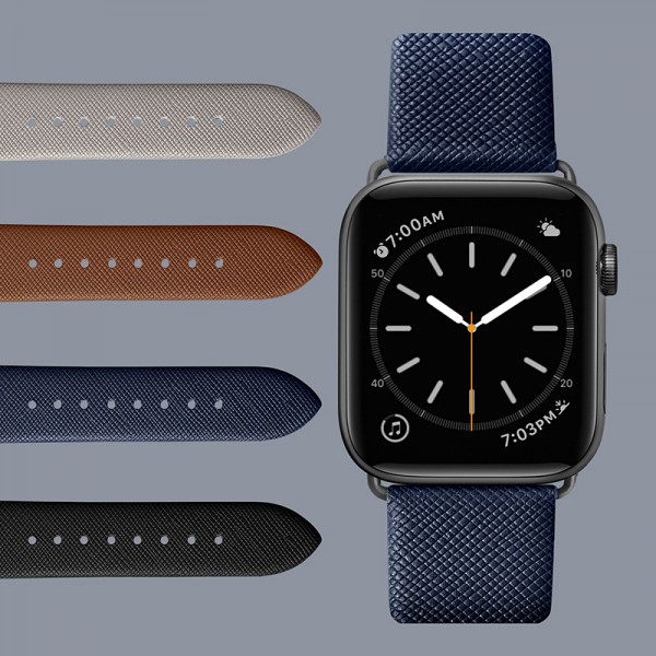 HÀNG CHÍNH HÃNG - Dây đeo LAUT PRESTIGE dành cho Apple Watch Series 1~8 & SE Lớp lót là da mềm mại cho cảm giác đeo êm ái, thoải mái nhất