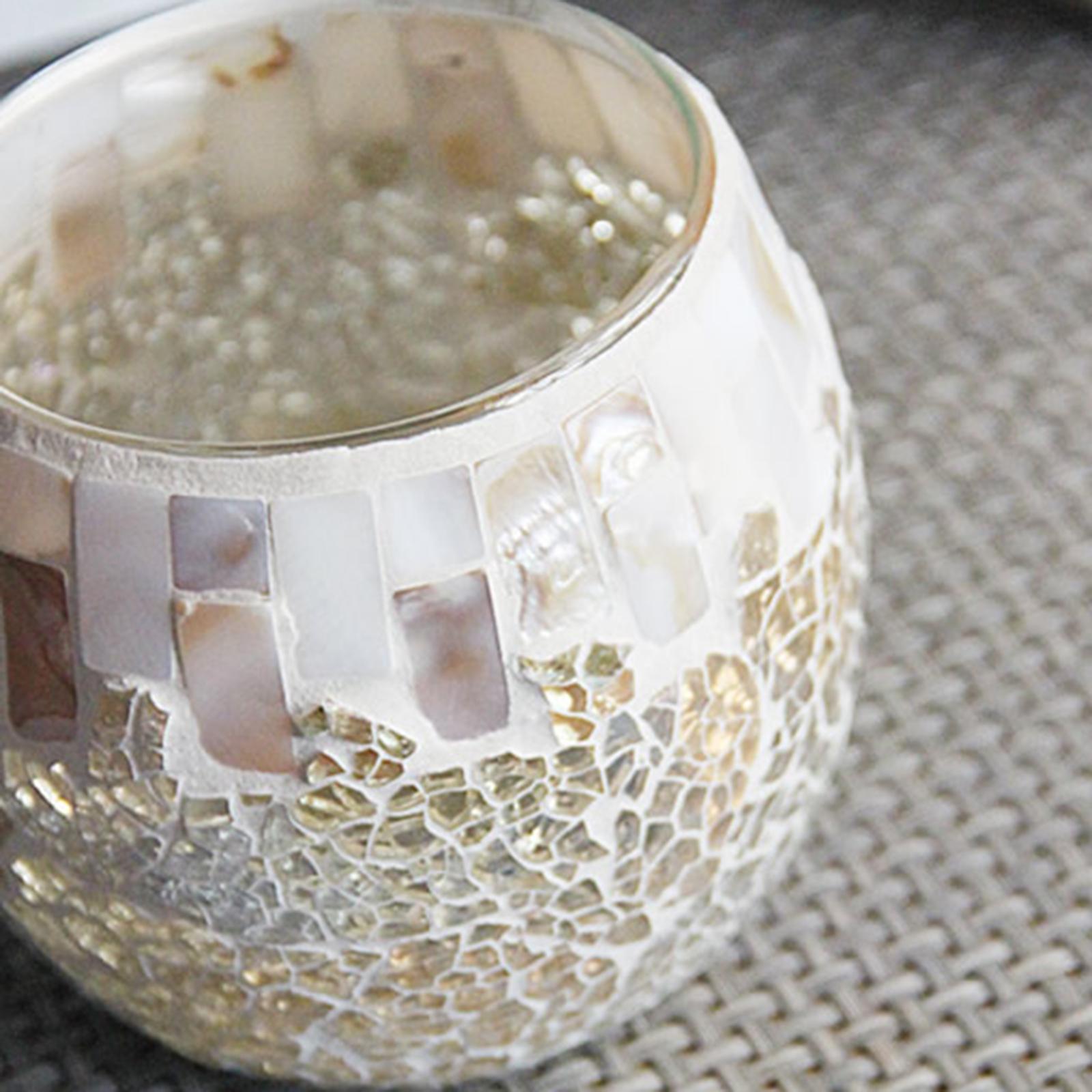 Mosaic Tea Light Holder CANDLE HOLDER Centerpiece Potted Plant Bowl Holder A