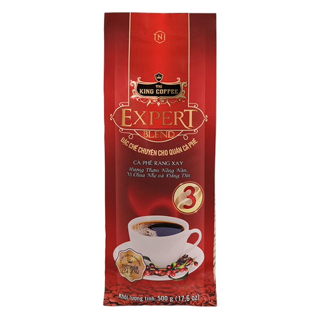 Cà Phê Rang Xay Expert Blend 3 KING COFFEE - Túi 500g