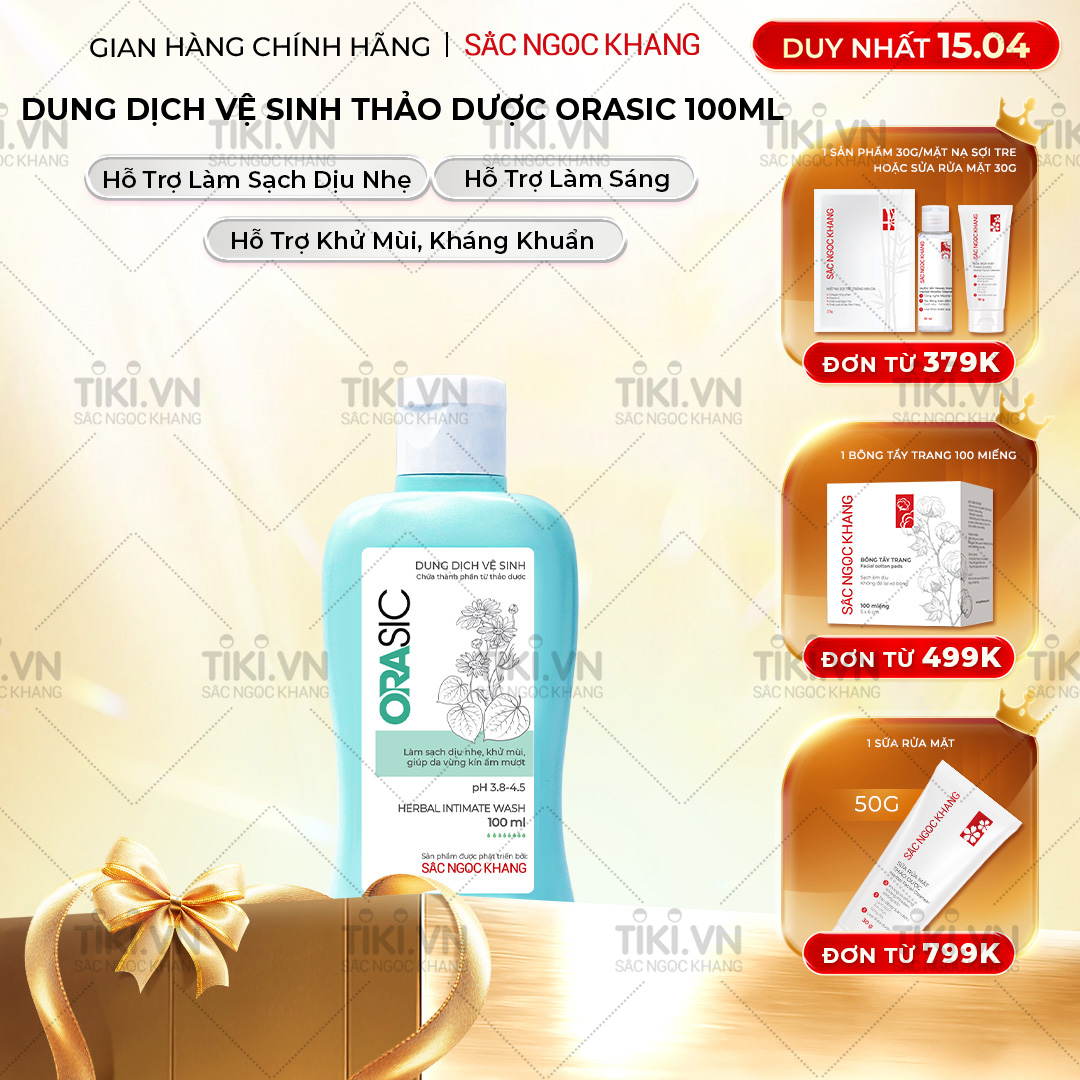 Dung dịch vệ sinh Orasic (100ml) kháng khuẩn thiên nhiên