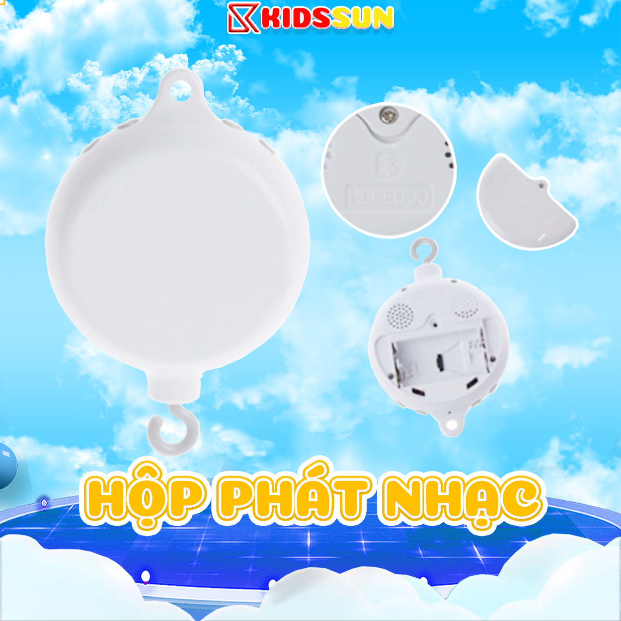 BỘ TREO NÔI, GIƯỜNG CŨI PHÁT NHẠC KIDSSUN, KÍCH THÍCH TĂNG TRƯỞNG THỊ GIÁC CHO BÉ