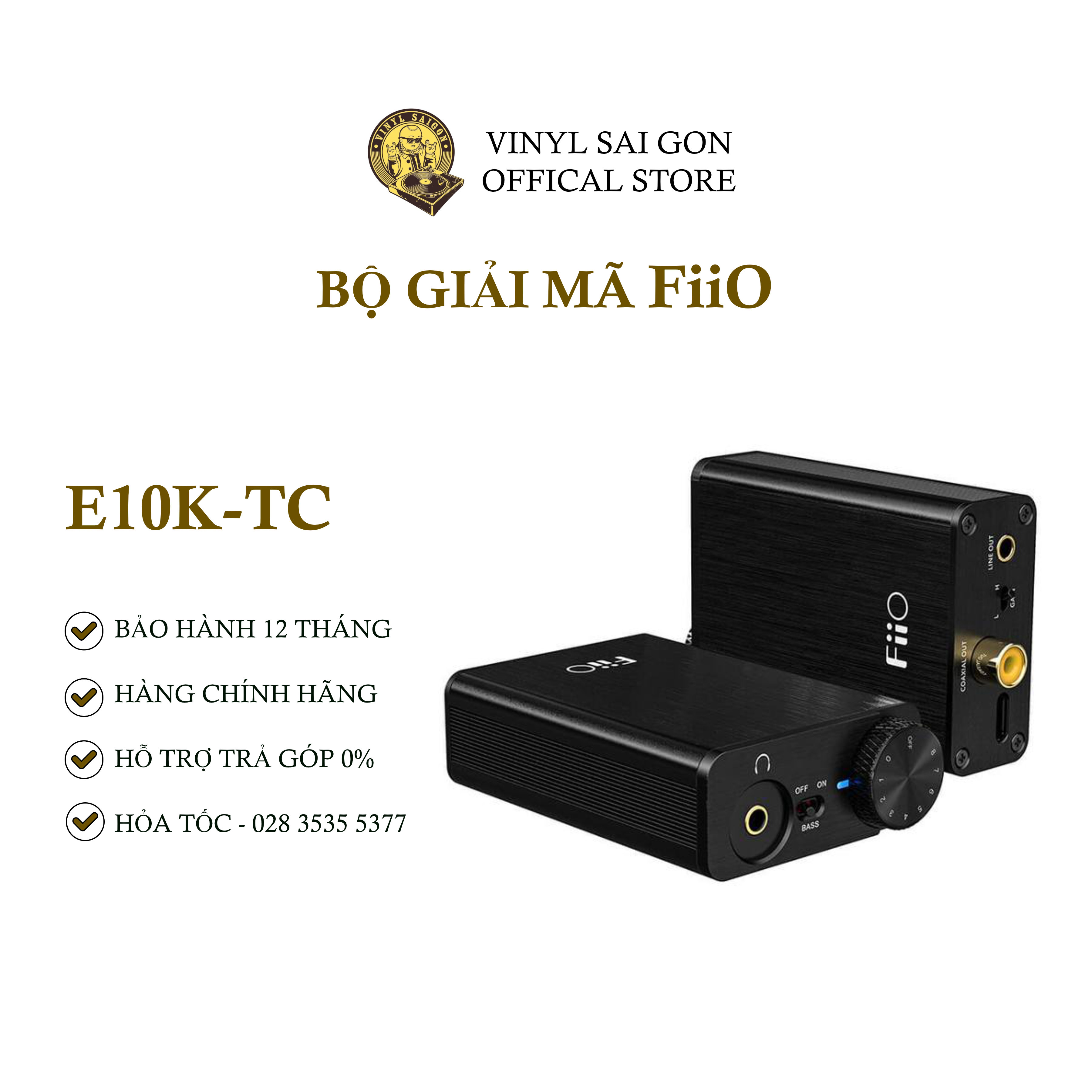 Bộ Giải Mã Dac/Amp FiiO E10K-TC - Hàng Nhập Khẩu