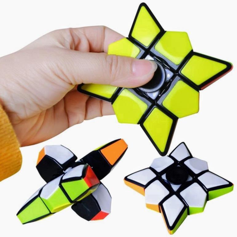 RUBIK 1x3x3 Sprinner 2 trong 1 - Rubic ngôi sao - Xếp hình rubik 1x3x3 - Con quay Sprinner