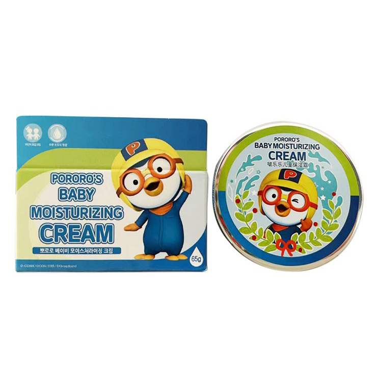 Kem dưỡng ẩm trẻ em Pororo's Baby Moisturizing Cream chống nẻ khô da 1+ ngày tuổi Hàn Quốc 65g