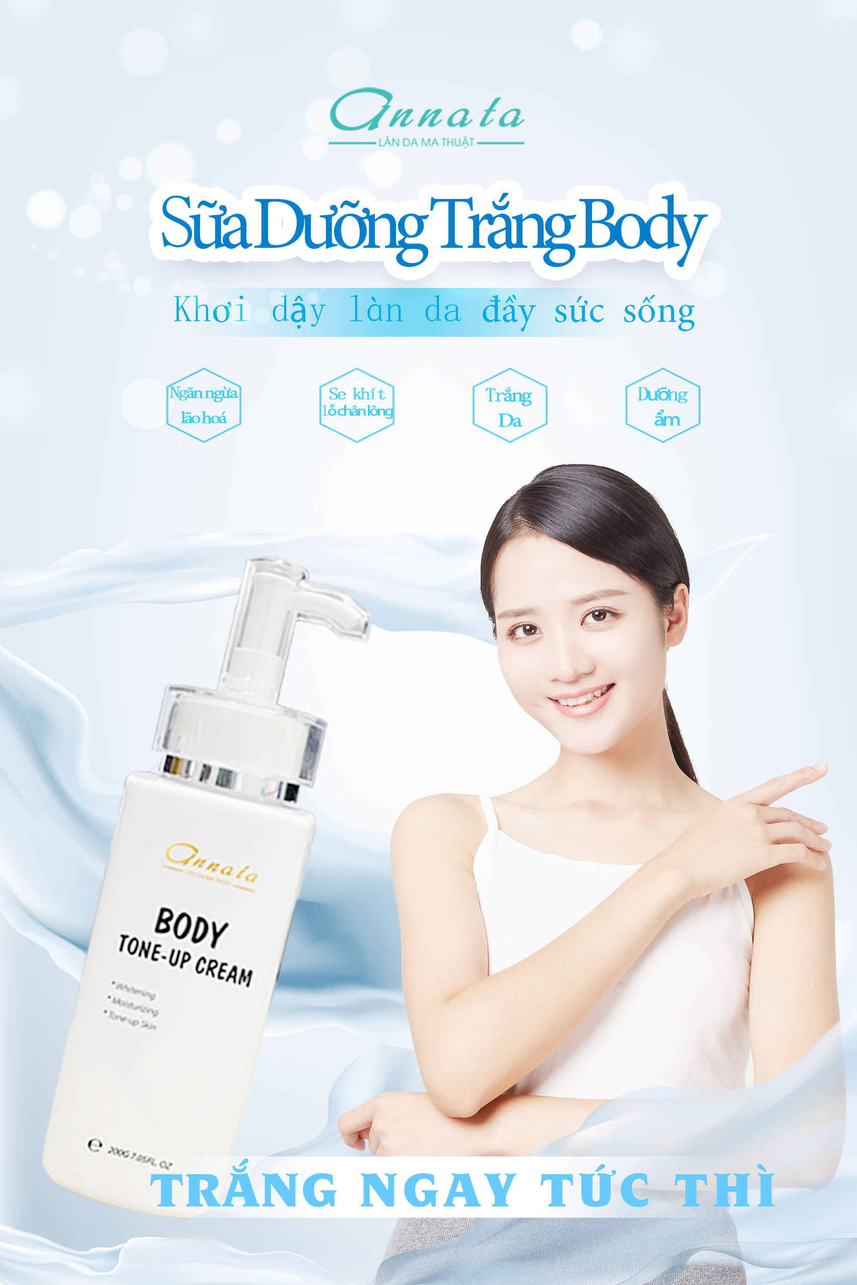 Sữa Dưỡng Trắng Body  Hàng Chính Hãng Annata (200g)