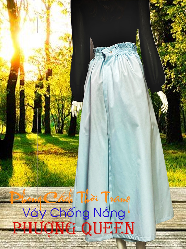 VÁY CHỐNG NẮNG MẪU MỚI PHƯỢNG QUEEN, Vải dày và mềm mại, Che phủ rộng, Chống tia UV tốt.