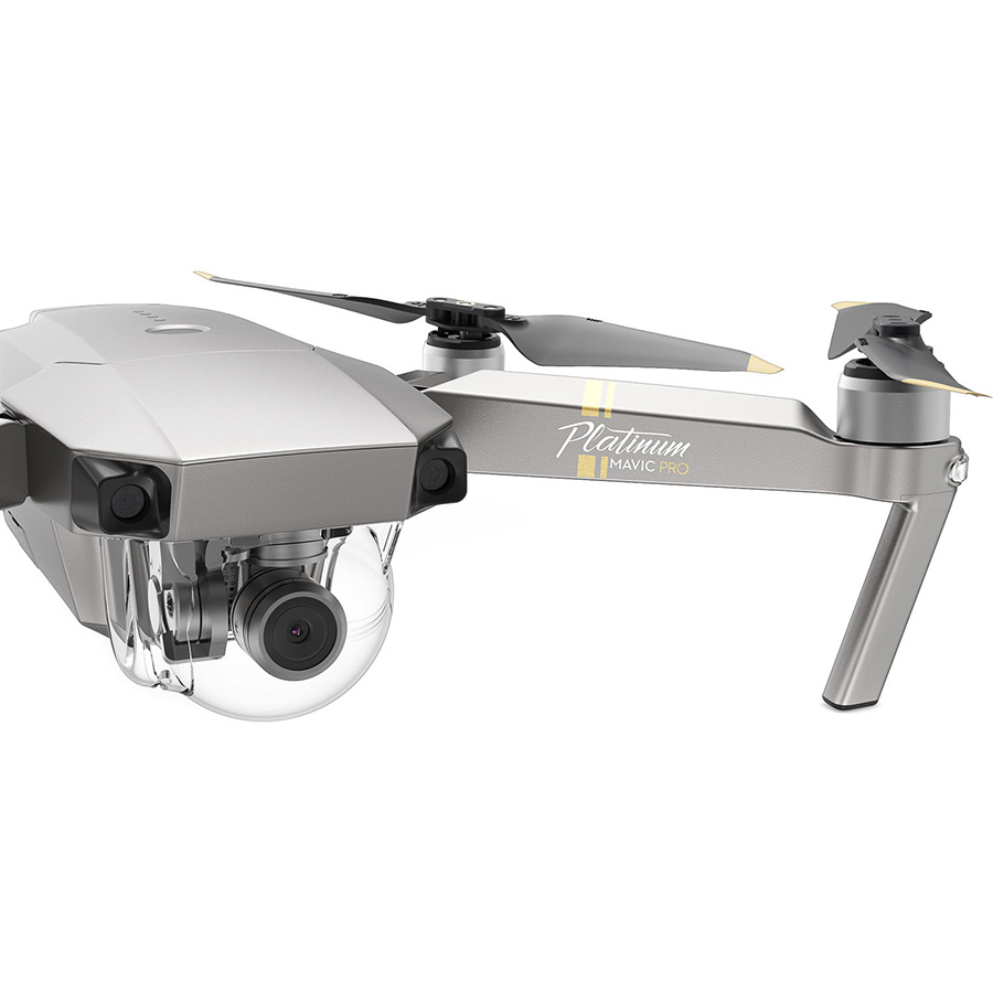 Combo Máy Bay Camera Flycam DJI Mavic Pro Platinum (Xám) - Hàng Chính Hãng