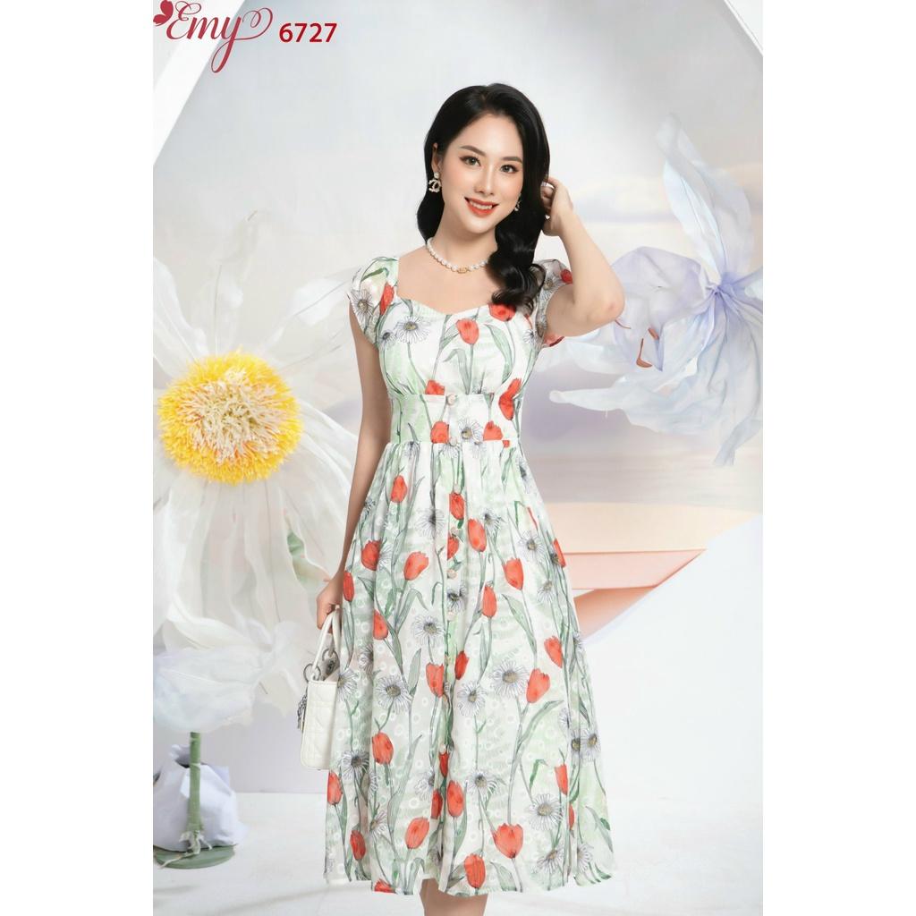 Đâm EMY EM6727 Midi Cổ Lục Giác