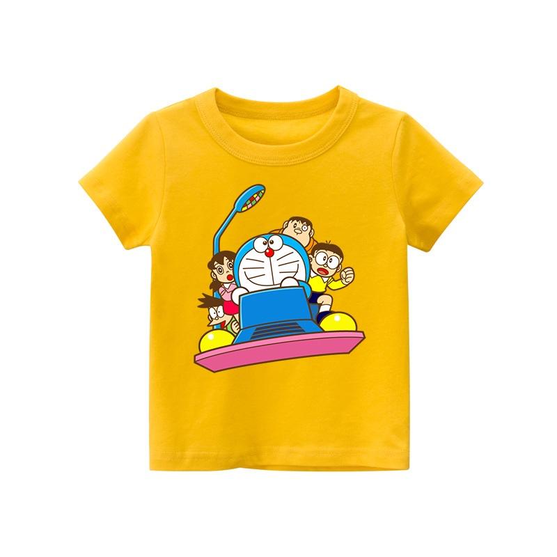Áo thun trẻ em DOREMON THỜI GIAN , 8 màu áo, đầy đủ size có big size, MÀU KHÁC NHẮN TIN SHOP