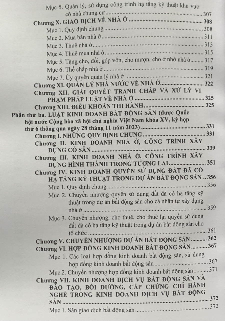 Luật đất đai, Luật nhà ở, Luật kinh doanh bất động sản (được Quốc hội khóa XV thông qua)