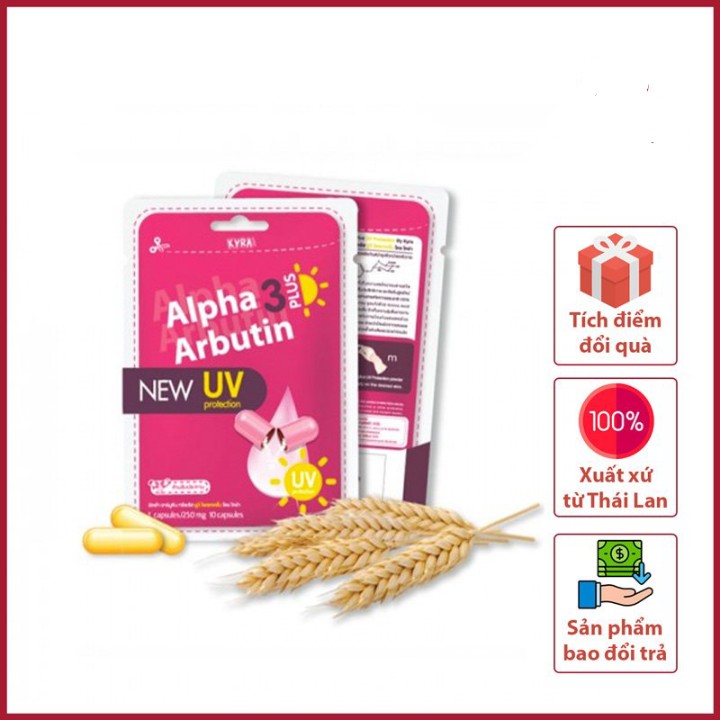 Viên Bột Kích Trắng Alpha Arbutin 3 Plus