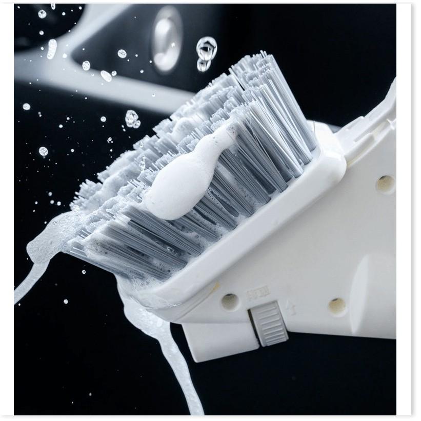 Cây Vệ Sinh lau kính 4 chức năng tích hợp bình xịt nước Multipurpose Scraper