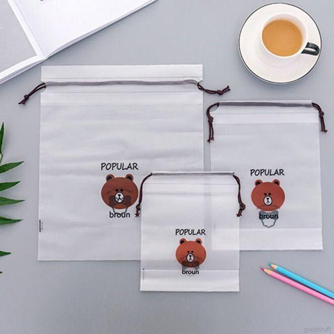 1 Túi Rút Chống Nước Hình Gấu Hoạt Hình