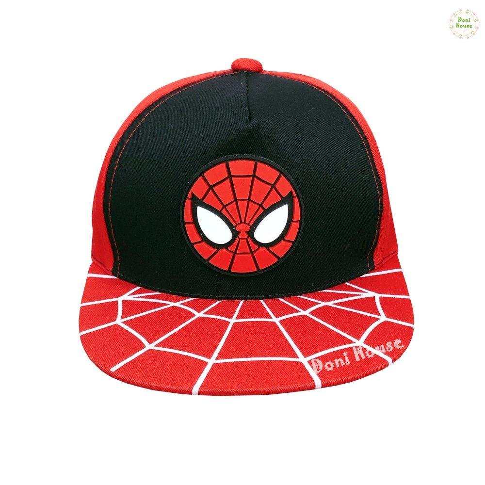 Nón Kết Mũ Lưỡi Trai Từ 2 3 4 Tuổi Vòng Đầu 50.5cm Hình Người Nhện Spiderman Cho Bé Trai NK20 - Doni House