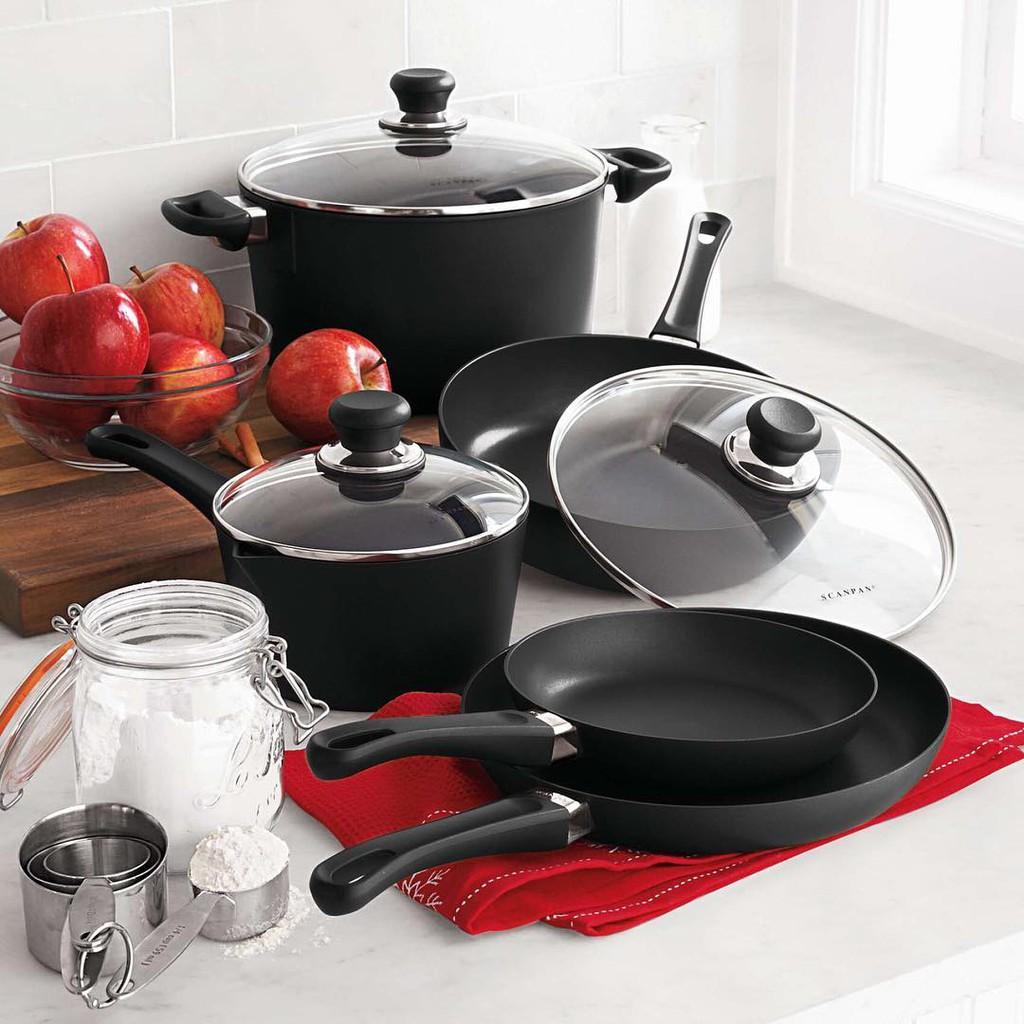 Bộ 2 chảo chiên/ rán đáy từ chống dính Scanpan Classic 20+26cm 53000204 sản xuất Đan Mạch, bảo hành 3 năm