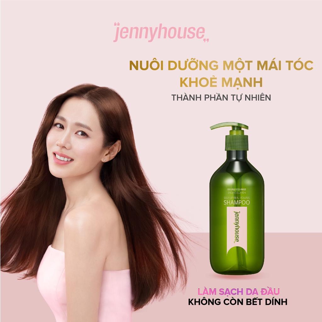 Dầu Gội Thảo Dược JENNY HOUSE Self-Up Volume Shampoo 500ml - Sạch Gàu, Giảm Gãy Rụng, Mềm Mượt Tóc