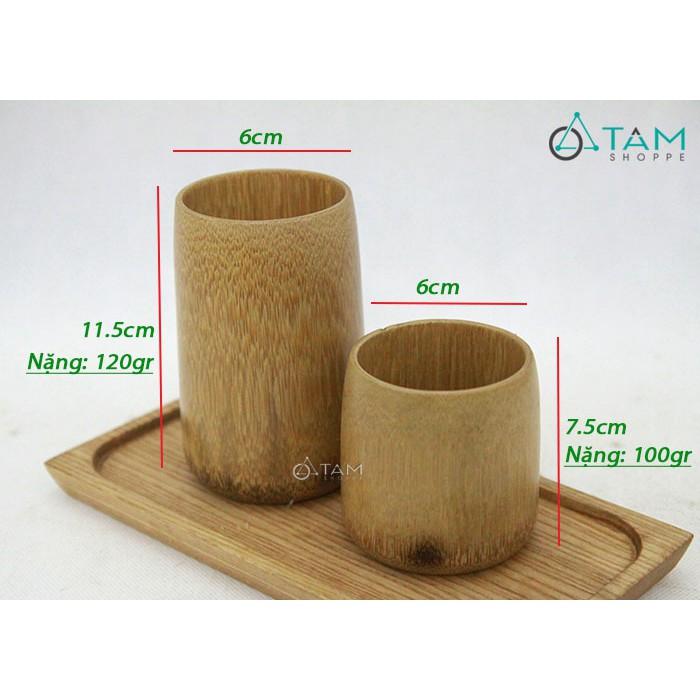 Cốc gỗ tre uống nước đẹp số 71