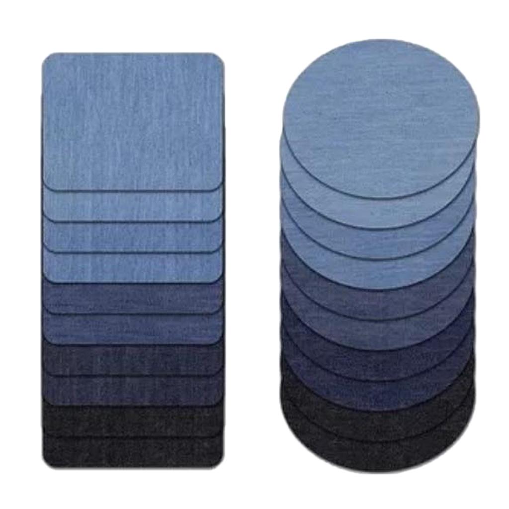 20 Chiếc Sắt Trên Denim Miếng Dán DIY Quần Áo Sửa Chữa Miếng Dán Cho Quần Áo