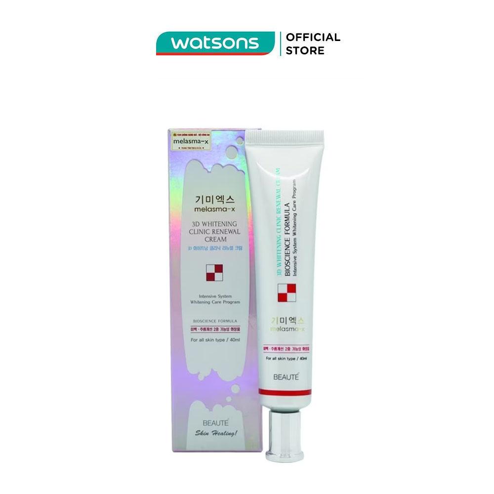 Kem Melasma-X 3D Whitening Clinic Renewal Cream Giảm Nám, Tàn Nhang 40ml