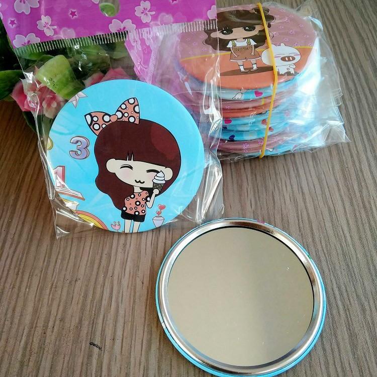 Gương cầm tay mini phong cách Hàn Quốc - Gương trang điểm mini bỏ túi