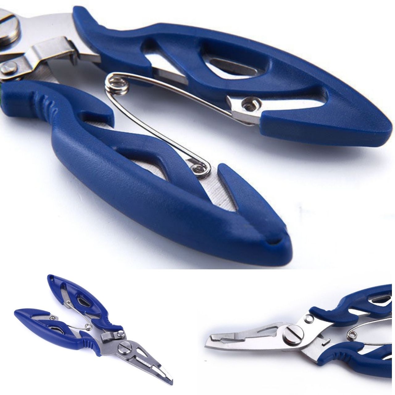 Kìm gỡ lưỡi câu cá thép chống gỉ, kìm thép kích thước 12cm, tặng kèm bao da đựng kìm