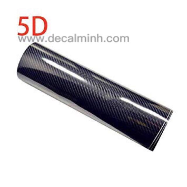 Decal Carbon Đen Bóng 5D cao cấp