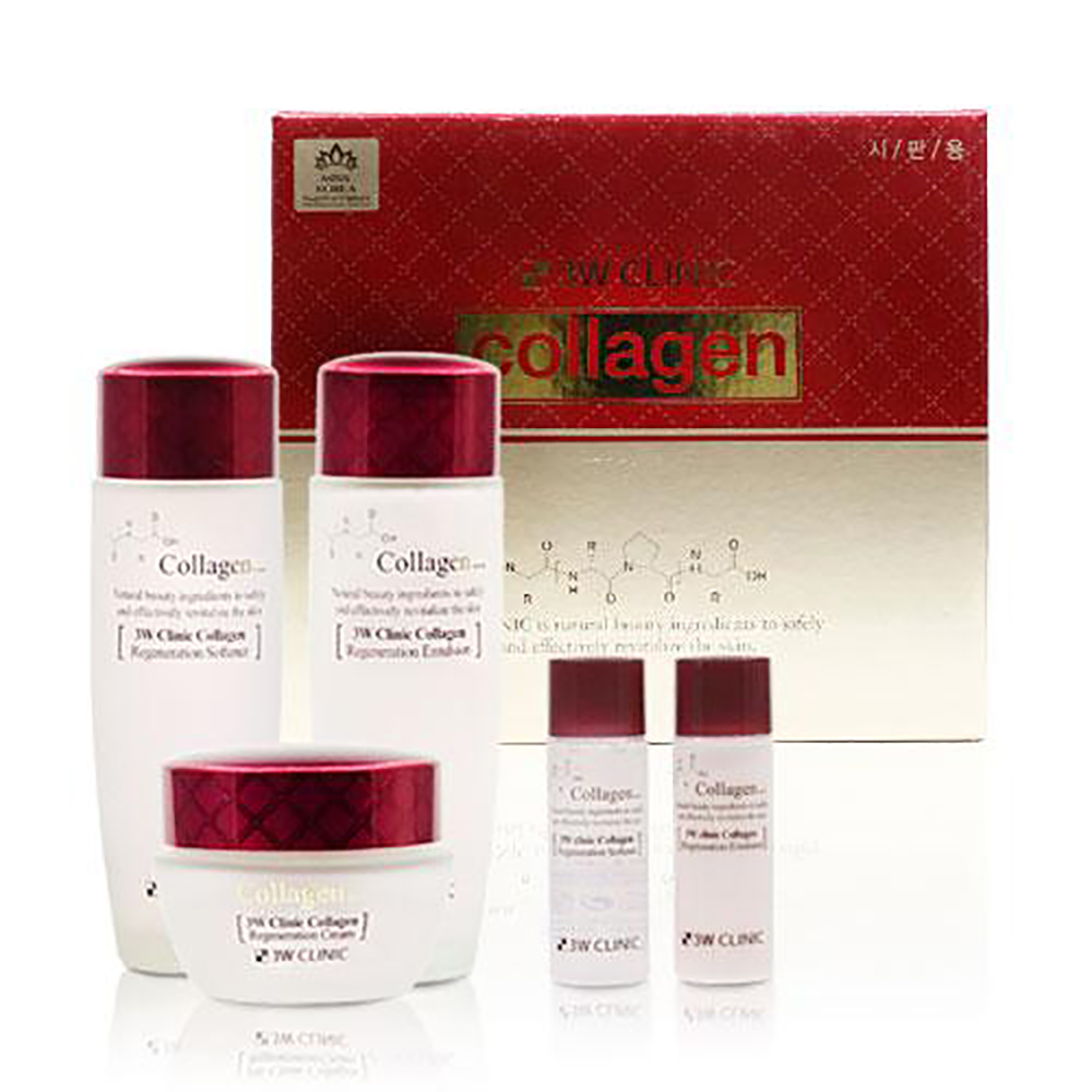 Bộ 3W Clinic dưỡng da săn chắc Chống lão hóa 3W Clinic Collagen - Hàn Quốc Chính Hãng