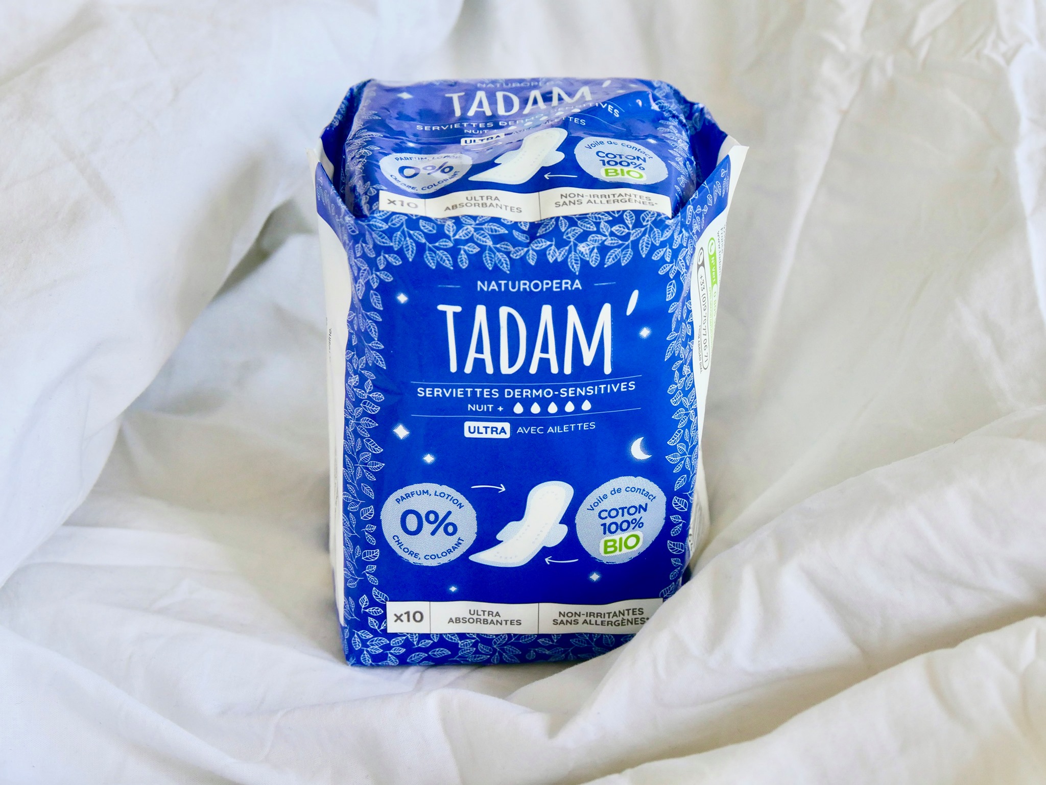 Băng vệ sinh ban đêm hữu cơ Tadam 10 miếng