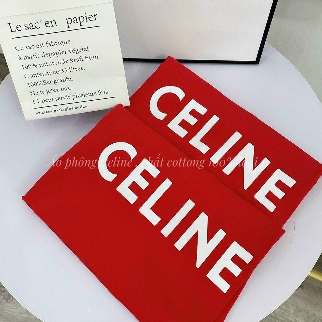 Áo phông đỏ in chữ cho nữ