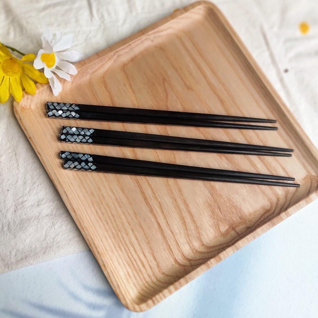ĐŨA GỖ MUN KHẢM TRAI NGHỆ THUẬT, ĐŨA GỖ SANG TRỌNG, CHỤP ẢNH DECOR