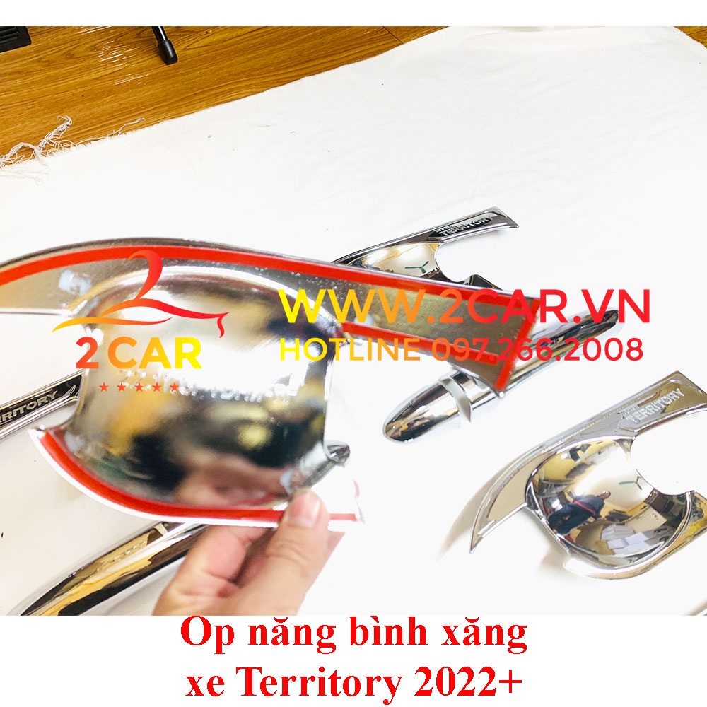 Ốp tay nắm, hõm cửa xe Ford Territory 2022, 2023 mạ Crom cao cấp
