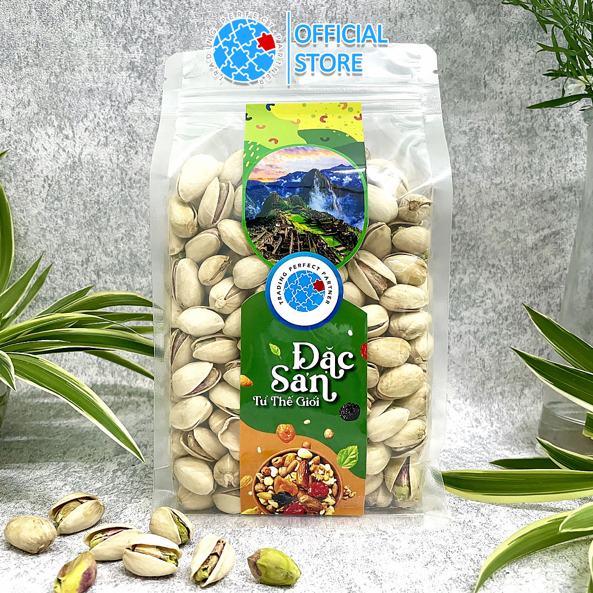 Hạt Dẻ Cười Mỹ Rang Muối Trading Perfect Partner túi 500g - Dẻ cười hạt siêu to, dòng Olam thượng hạng, không tẩy trắng