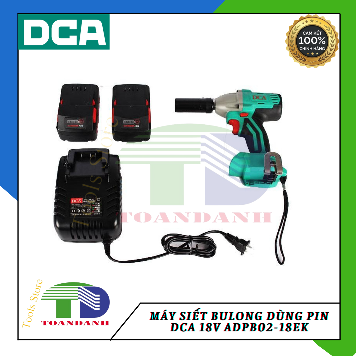 Máy siết bulong dùng pin DCA 18V ADPB02-18EK