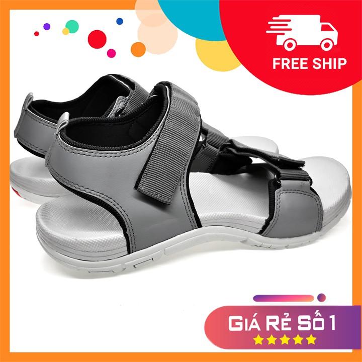 Giày Sandal Nam Việt Thủy Quai Ngang Xám - VT018