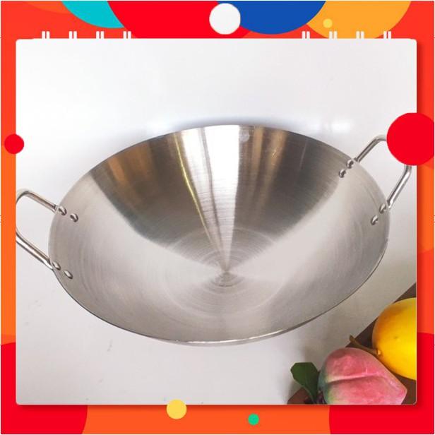 Chảo thép 2 quai size 60cm tặng 1 chổi chùi chảo