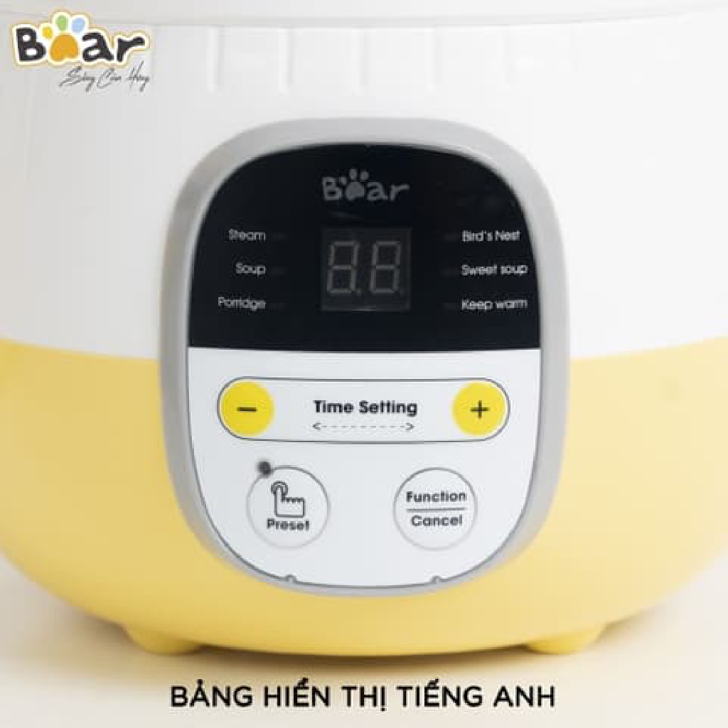 Nồi Nấu Chậm Bear 0.8L SUBE001. Hàng Chính Hãng