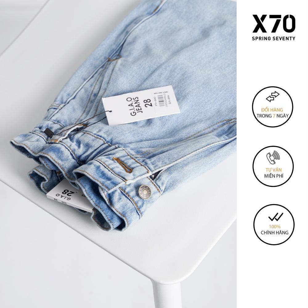 Quần Baggy Jean Nữ Thiết Kế Lưng Chun Cạp Cao Thời Trang X70 - 05650004